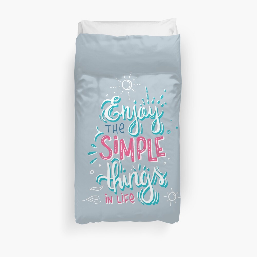 Fun motivational lettering Duvet Cover