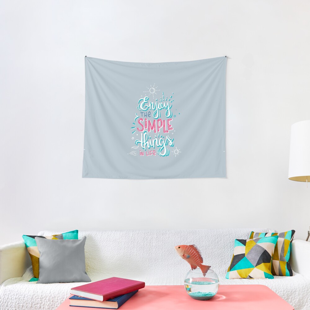 Fun motivational lettering Tapestry