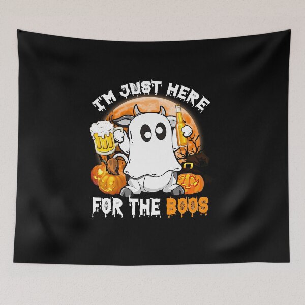 Artikelvorschau, Ich bin nur hier für das Boos-Halloween-Kuh-Boo-Bier entworfen und verkauft von tulinorampyc.