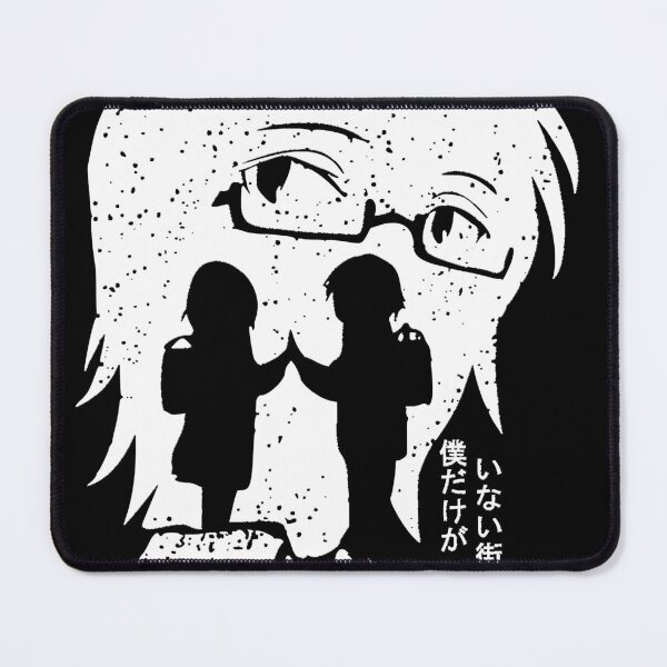 Item preview, Erased anime satoru fujinuma x kayo hinazuki black and white snowy silhouette with aesthetic japanes designed and sold by JaydienTo.