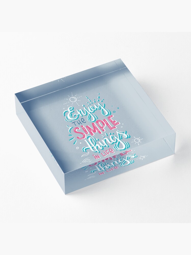 Alternate view of Fun motivational lettering Acrylic Block