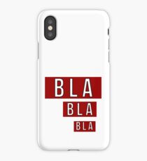 Bla Bla Bla Red Label iPhone Case