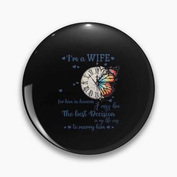 Item preview, I'm Not A Widow I'm A Wife To A Husband With Wings funny love heart memorial vintage designed and sold by beckadamr.