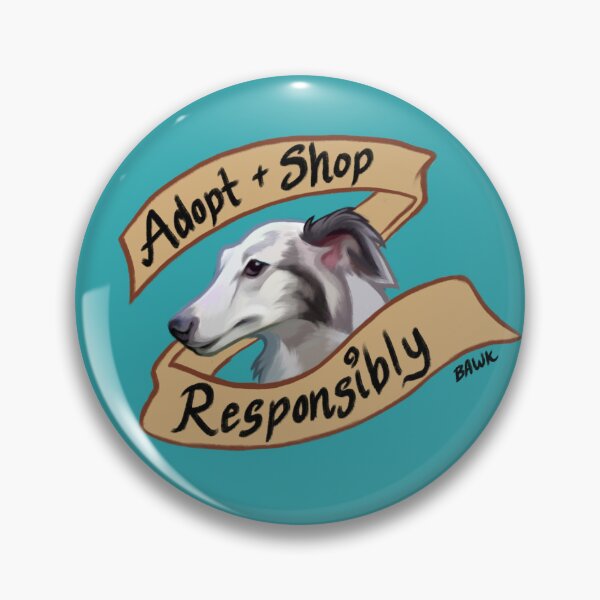 Artikelvorschau, Adoptiere und kaufe verantwortungsbewusst Silken Windhound entworfen und verkauft von bawk.