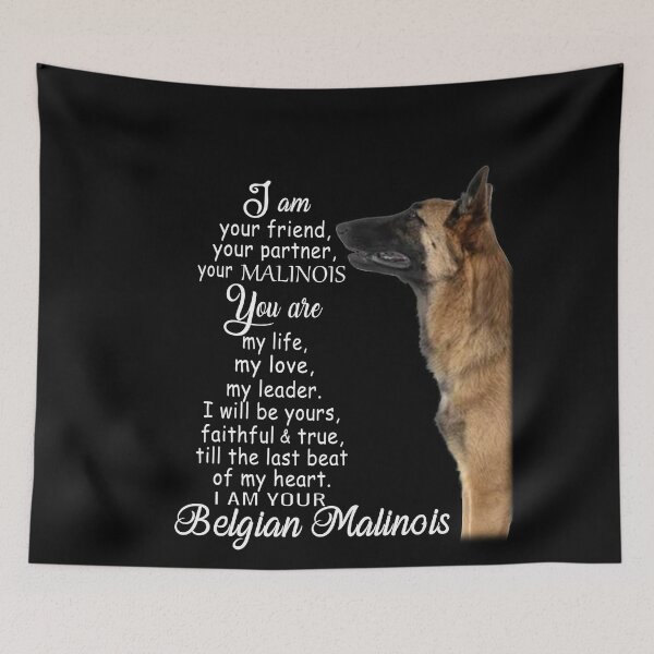 Item preview, I am your friend your partner Belgian Malinois dog designed and sold by Unique-Tees.