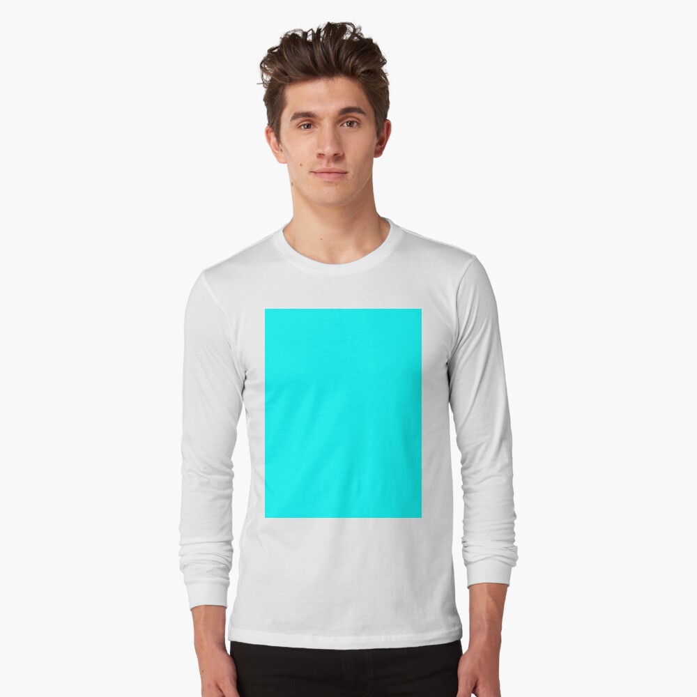 cyan sweat shirt