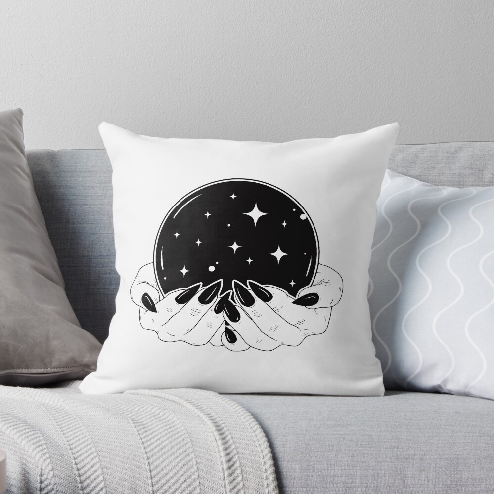Crystal Ball Throw Pillow