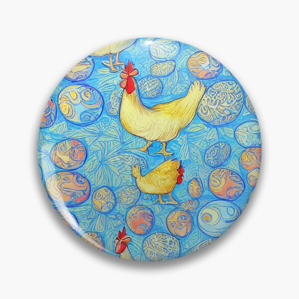 Item preview, Chickens Laying Easter Eggs designed and sold by PVTreasures.