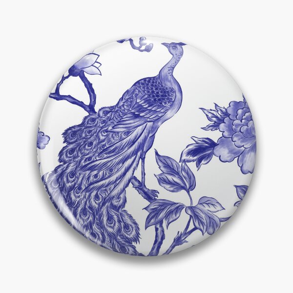 Item preview, Blue peacock and peony designed and sold by letsgow8th.