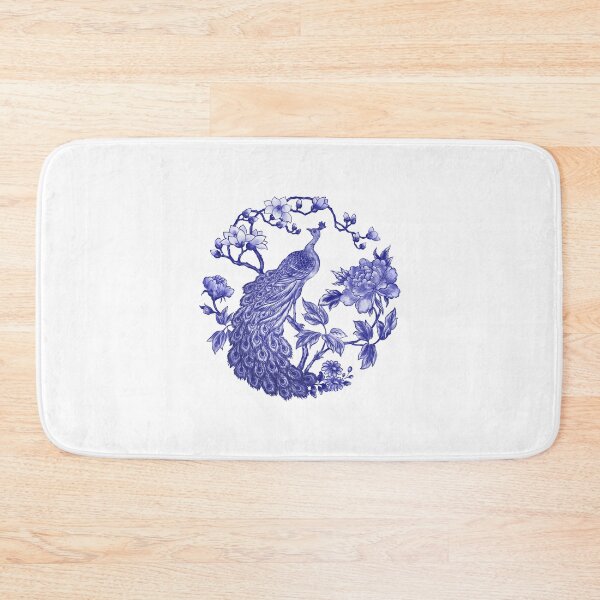 Item preview, Blue peacock and peony designed and sold by letsgow8th.