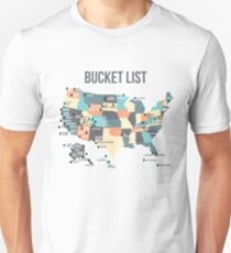 National Parks Bucket List with All 59 National Parks Unisex T-Shirt