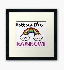 Follow the Rainbow Framed Print
