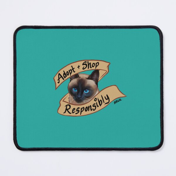 Item preview, Adopt & Shop Responsibly Siamese Cat designed and sold by bawk.