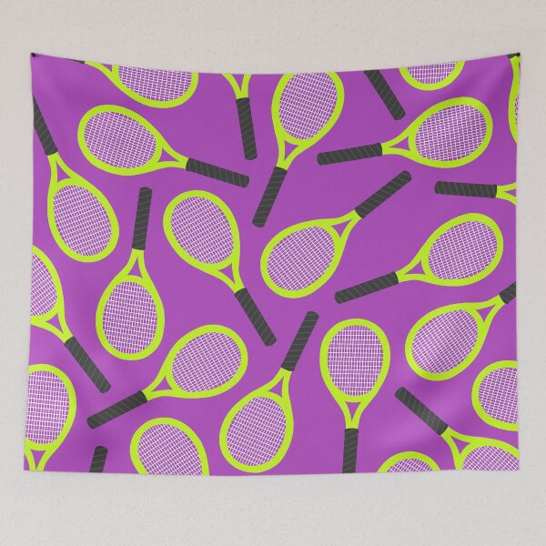 Item preview, Medium tennis racket pattern 9 designed and sold by LemonCreamyyyy.