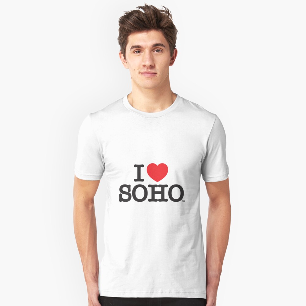 I Love Soho Official Merchandise @ilovesoholondon Slim Fit T-Shirt