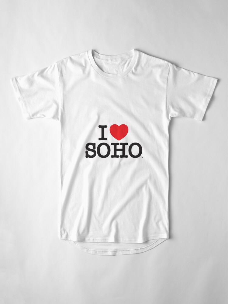 Long T-Shirt, I Love Soho Official Merchandise @ilovesoholondon designed and sold by ilovesoho
