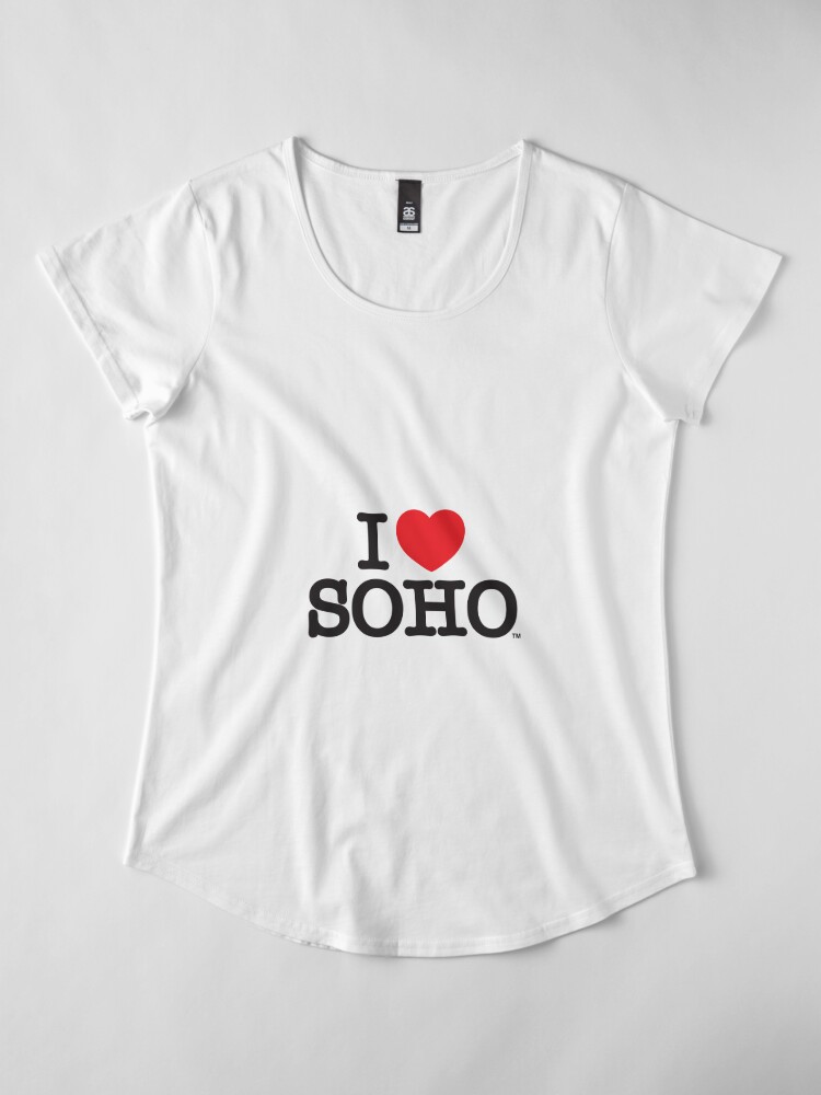 Thumbnail 4 of 6, Premium Scoop T-Shirt, I Love Soho Official Merchandise @ilovesoholondon designed and sold by ilovesoho.