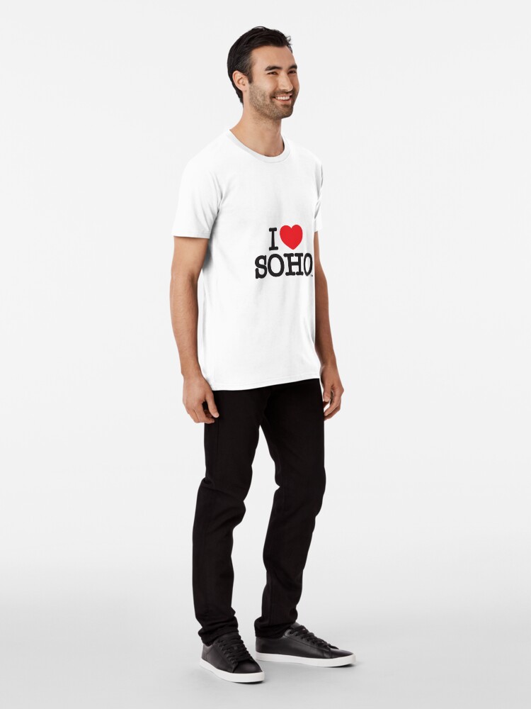 Thumbnail 3 of 6, Premium T-Shirt, I Love Soho Official Merchandise @ilovesoholondon designed and sold by ilovesoho.