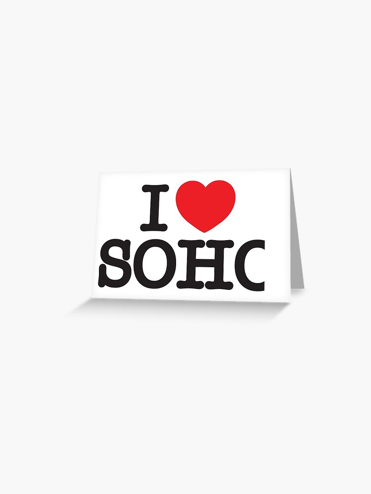 Thumbnail 1 of 2, Greeting Card, I Love Soho Official Merchandise @ilovesoholondon designed and sold by ilovesoho.