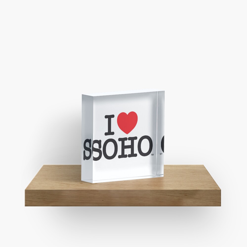 I Love Soho Official Merchandise @ilovesoholondon Acrylic Block