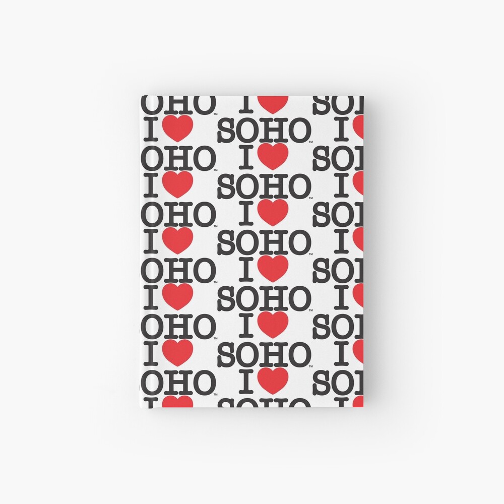 I Love Soho Official Merchandise @ilovesoholondon Hardcover Journal