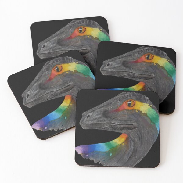Item preview, Rainbow Velociraptor  designed and sold by tealRaindrop.