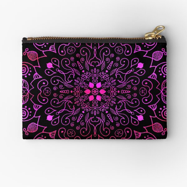 Vista previa del artículo con la obra «Mandala Fuschia y morado», diseñado y vendido por Patricia Lintner.