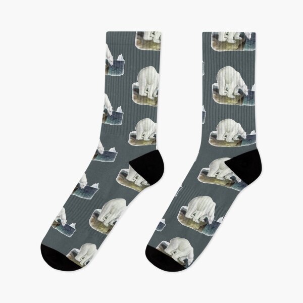 Item preview, Vintage Polar Bear Drinking From Water designed and sold by semioddfinds.