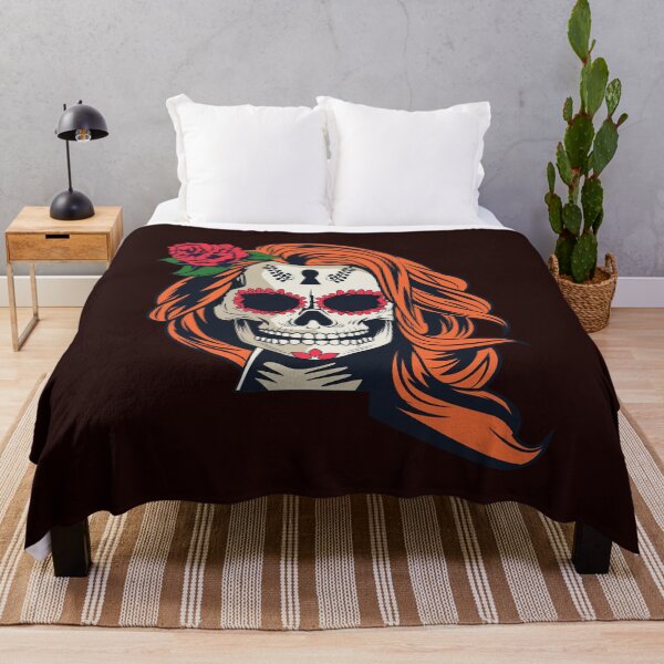 Item preview, Skull with Roses designed and sold by TheCatmeow2000.