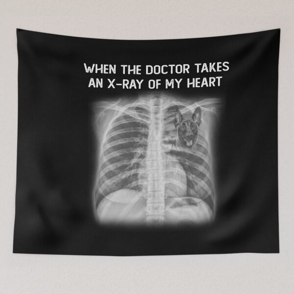 Item preview, When doctor takes an x-ray of my heart Belgian Malinois designed and sold by Unique-Tees.