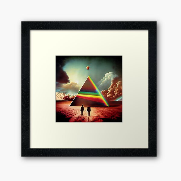 Aperçu de l'œuvre Dark Side Of The Moon x Wish You Were Here Oeuvre inspirée de Pink Floyd créée et vendue par gear80s.