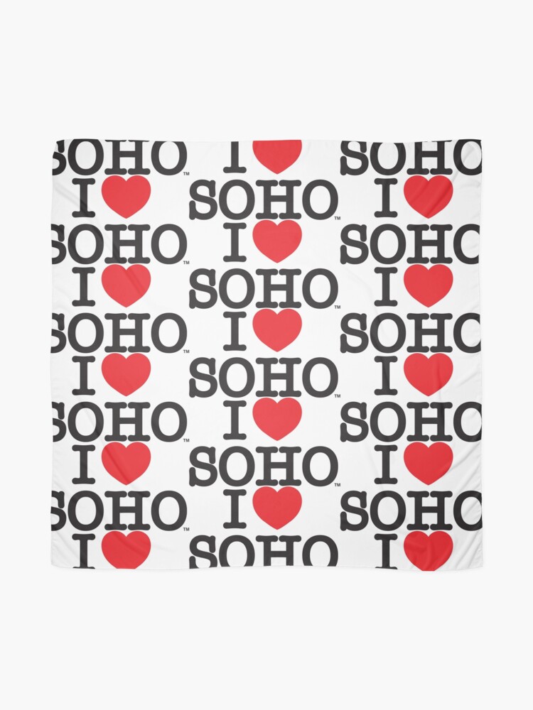 Thumbnail 2 of 3, Scarf, I Love Soho Official Merchandise @ilovesoholondon designed and sold by ilovesoho.