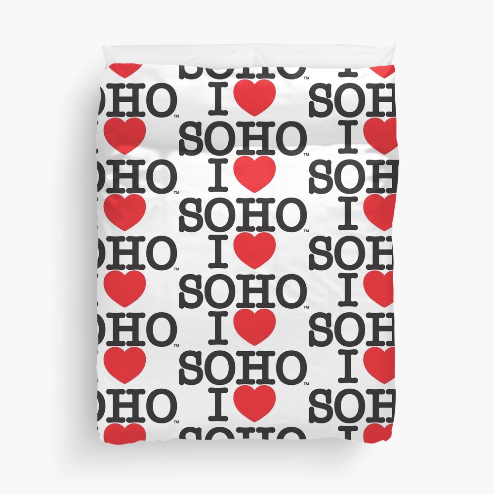 I Love Soho Official Merchandise @ilovesoholondon Duvet Cover