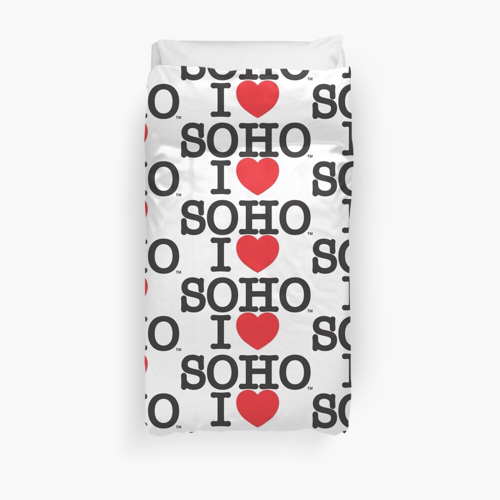 I Love Soho Official Merchandise @ilovesoholondon Duvet Cover