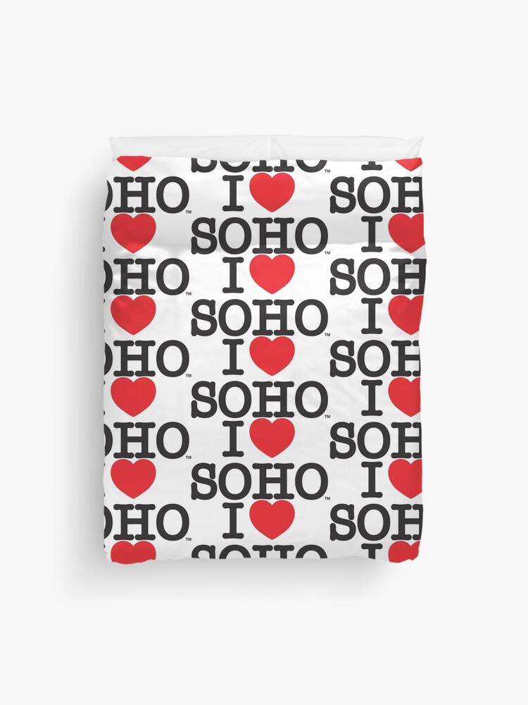 Thumbnail 1 of 2, Duvet Cover, I Love Soho Official Merchandise @ilovesoholondon designed and sold by ilovesoho.