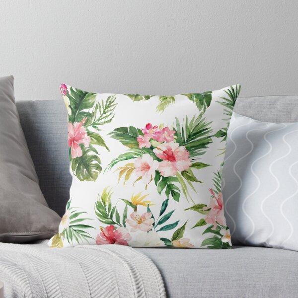 Item preview, Watercolour Tropical Flowers Pattern designed and sold by KeikoPrints.