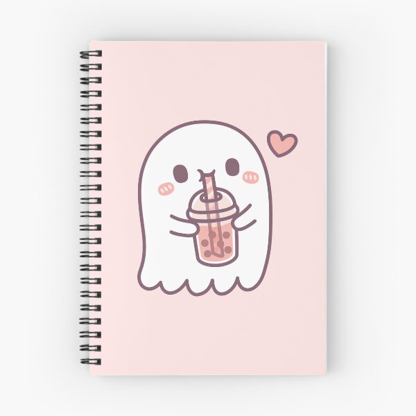 Item preview, Cute Ghost Loves Boba Tea designed and sold by rustydoodle.