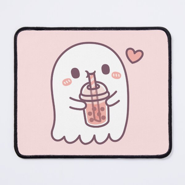 Item preview, Cute Ghost Loves Boba Tea designed and sold by rustydoodle.
