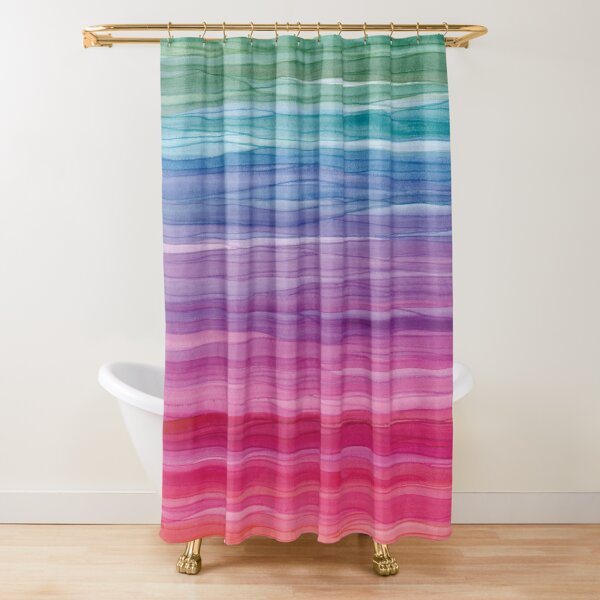 Tourmaline Flow Shower Curtain
