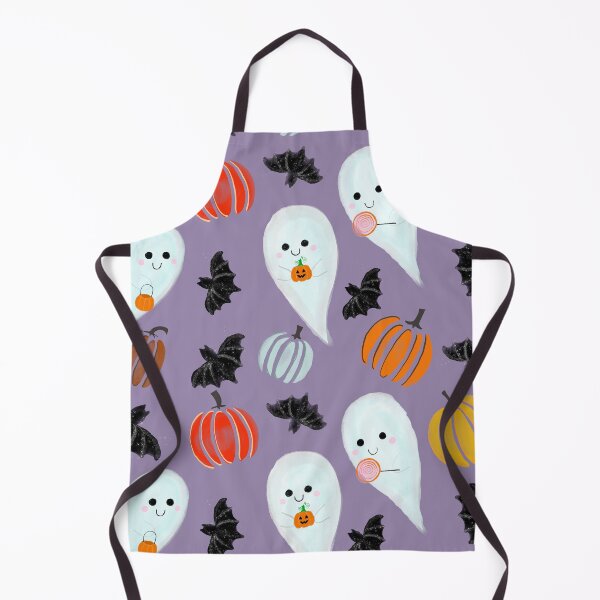 Item preview, Cute Purple Halloween Ghost Pattern designed and sold by semioddfinds.