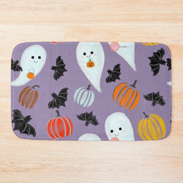 Item preview, Cute Purple Halloween Ghost Pattern designed and sold by semioddfinds.