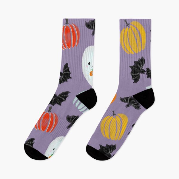 Item preview, Cute Purple Halloween Ghost Pattern designed and sold by semioddfinds.