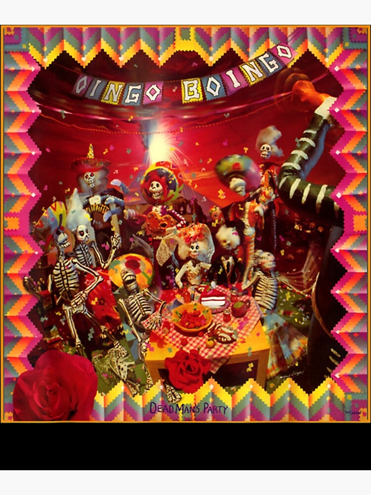 "Oingo Boingo Dead Man's Party" Poster for Sale by LEVICHARLES Redbubble