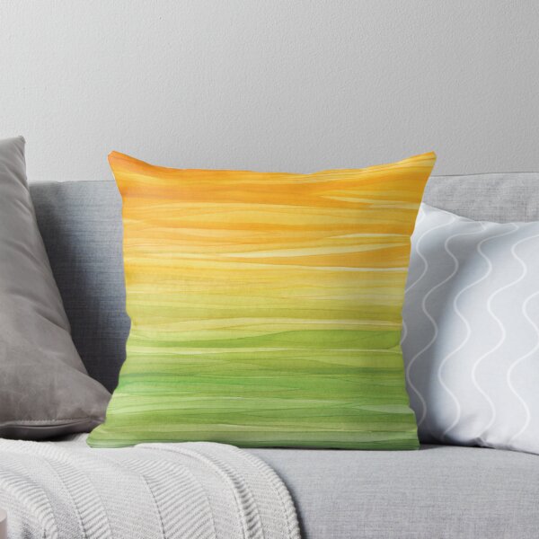 Yellow Green Sphene Dream Throw Pillow