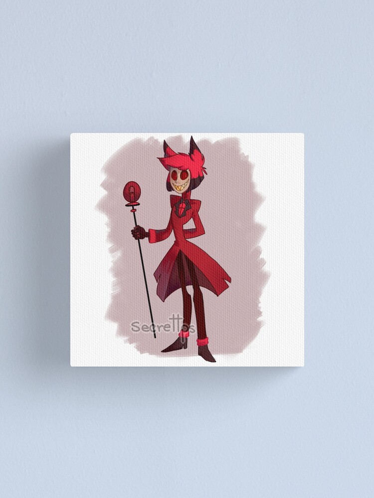 Alastor Hazbin Hotel Canvas Print For Sale By Secrettps Redbubble