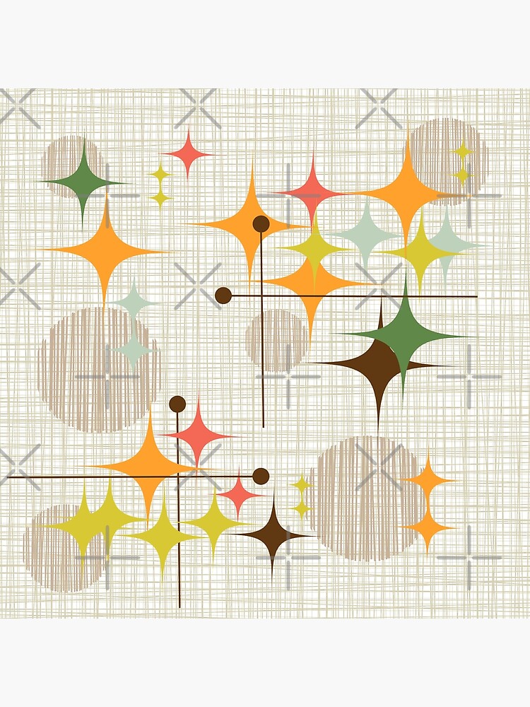 Eames Era Starbursts and Globes 3 (bkgrnd) by Makanahele