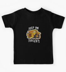 Distressed Construction Dump Truck Kids Tee
