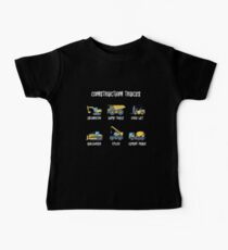 Construction Site Trucks with Names Baby Tee