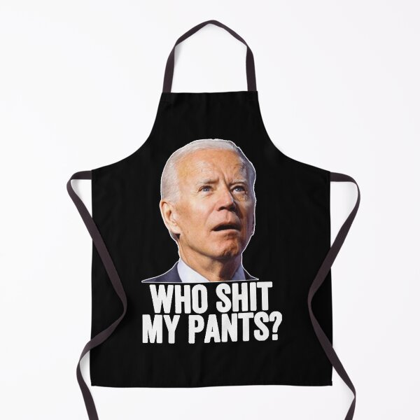 Aperçu de l'œuvre Qui chie mon pantalon Biden Classic créée et vendue par Charissrice.