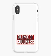 Silence of Coolness Red Label iPhone Case